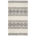 thumbnail image 1 of SAFAVIEH Natura Tamsen Geometric Striped Area Rug, Grey/Ivory, 3' x 5', 1 of 6