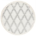 thumbnail image 1 of SAFAVIEH Natura Tanisha Diamond Area Rug, Ivory/Black, 6' x 6' Round, 1 of 8