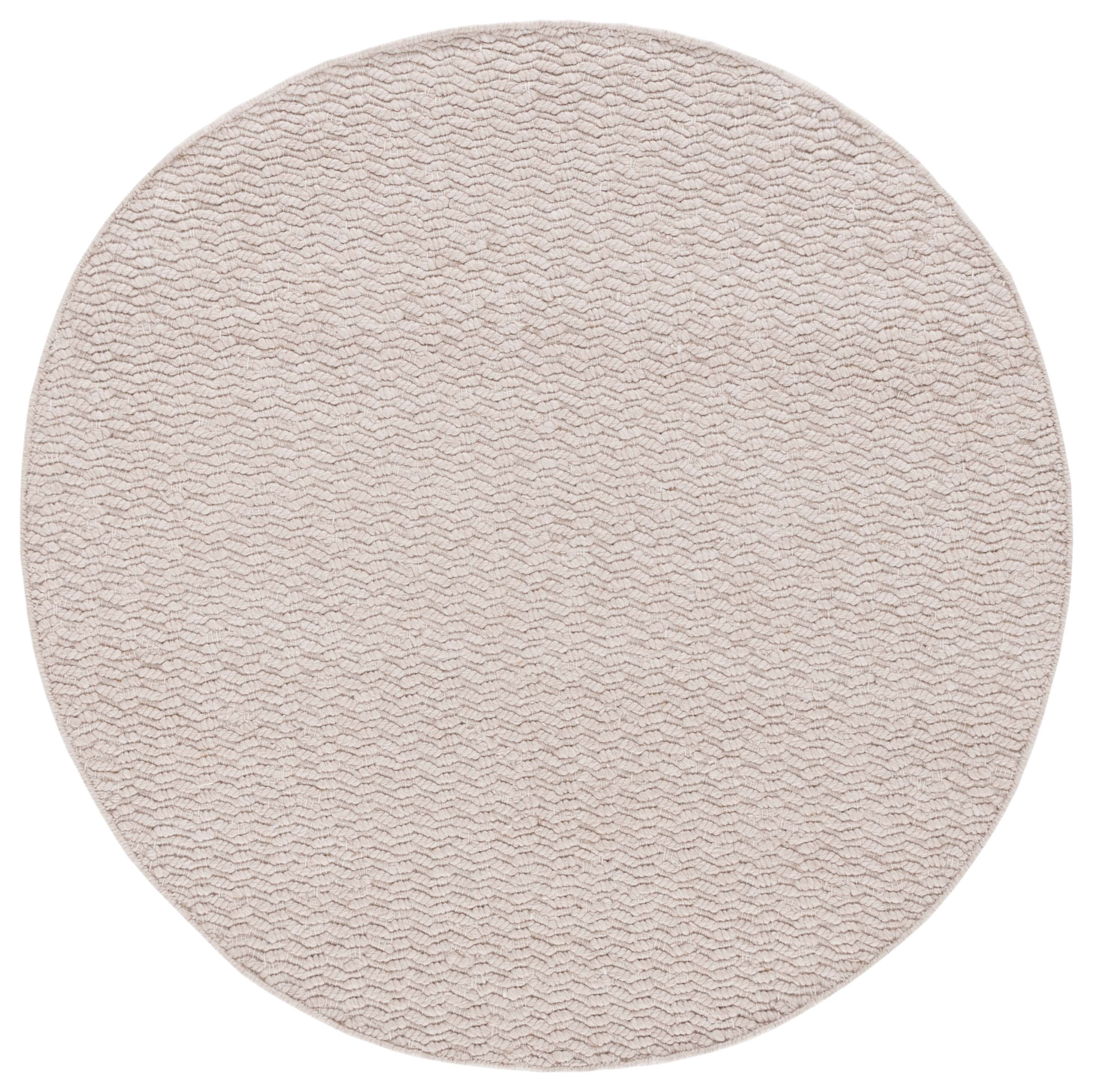 SAFAVIEH Natura Thaddeus Solid Area Rug, Beige, 6' x 6' Round
