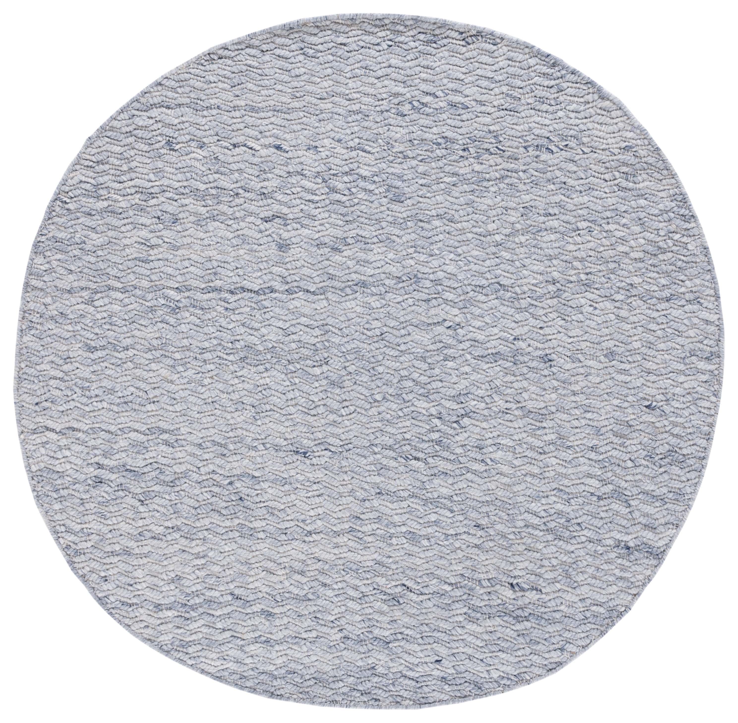 SAFAVIEH Natura Thaddeus Solid Area Rug, Grey/Black, 6' x 6' Round