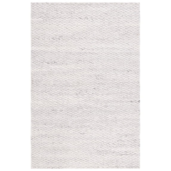 SAFAVIEH Natura Thaddeus Solid Area Rug, Silver, 4' x 6'