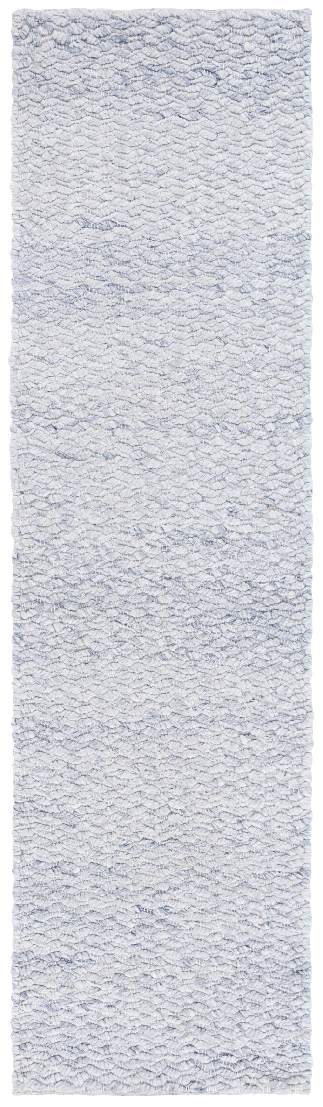 SAFAVIEH Natura Thaddeus Solid Runner Rug, Grey/Black, 2'3" x 8'