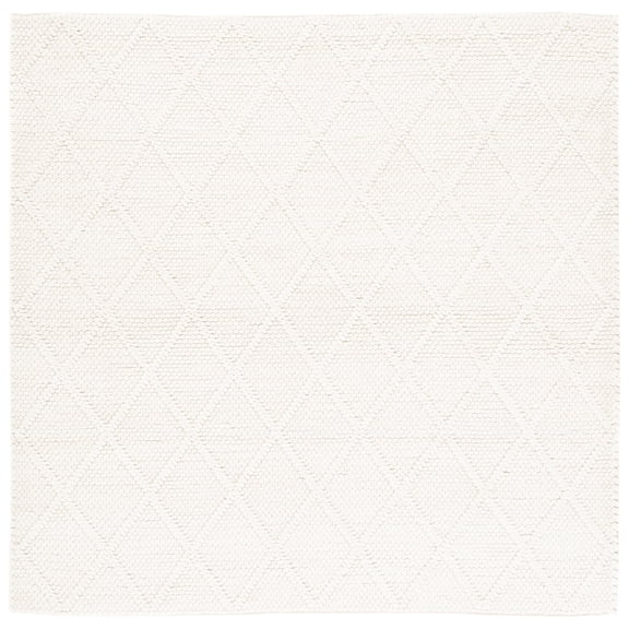 SAFAVIEH Natura Tracery Geometric Area Rug, Ivory, 10' x 10' Square