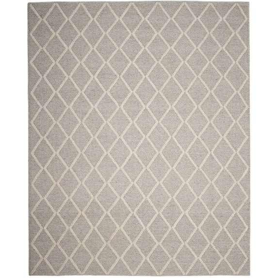 SAFAVIEH Natura Tracery Geometric Area Rug, Silver/Ivory, 10' x 14'