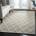 thumbnail image 1 of SAFAVIEH Natura Tracery Geometric Diamonds Wool Area Rug, Grey, 3' x 5', 1 of 6