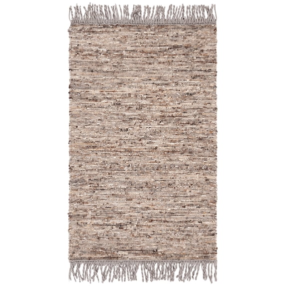 SAFAVIEH Natura Trent Distressed Area Rug, Brown/Ivory, 3' x 5'