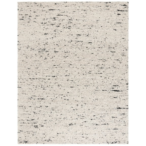 SAFAVIEH Natura Tryik Solid Area Rug, Light Grey/Ivory, 8' x 10'
