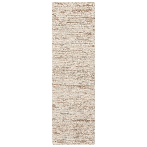 SAFAVIEH Natura Tryik Solid Runner Rug, Ivory/Beige, 2'3" x 8'