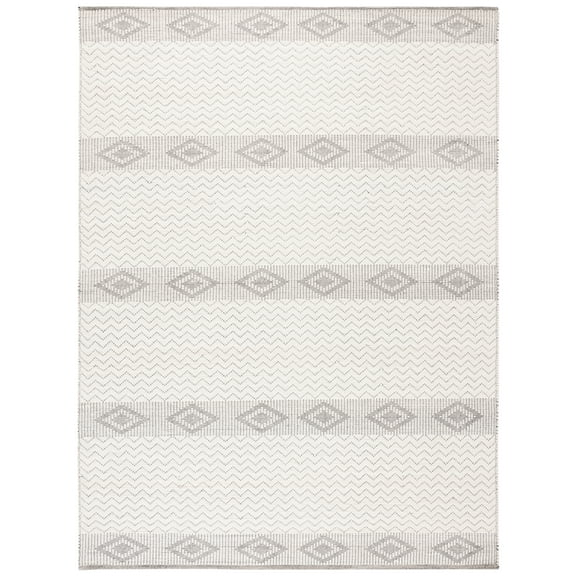 SAFAVIEH Natura Twyla Southwestern Wool Area Rug, Ivory/Black, 8' x 10'