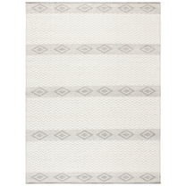 SAFAVIEH Natura Twyla Southwestern Wool Area Rug, Ivory/Black, 8' x 10'