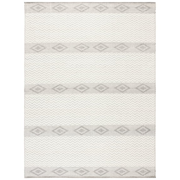 SAFAVIEH Natura Twyla Southwestern Wool Area Rug, Ivory/Black, 8' x 10'