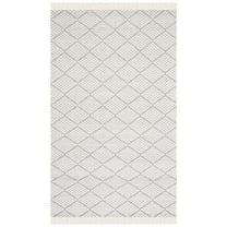 SAFAVIEH Natura Ulric Diamond Area Rug, Ivory/Grey, 8' x 10'