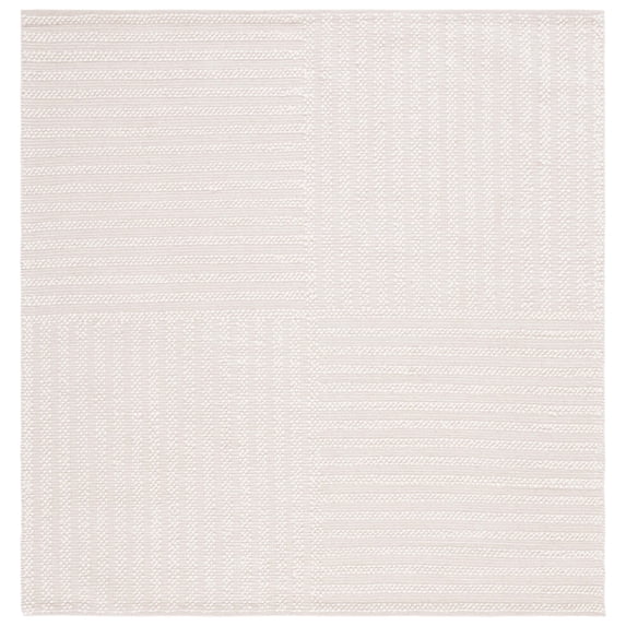 SAFAVIEH Natura Wayra Striped Area Rug, Ivory, 6' x 6' Square