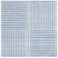 thumbnail image 1 of SAFAVIEH Natura Wayra Striped Area Rug, Ivory/Blue, 6' x 6' Square, 1 of 8
