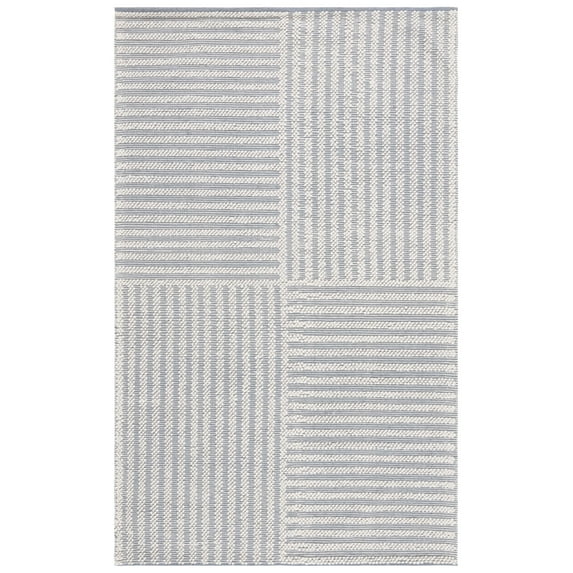 SAFAVIEH Natura Wayra Striped Area Rug, Ivory/Grey, 3' x 5'