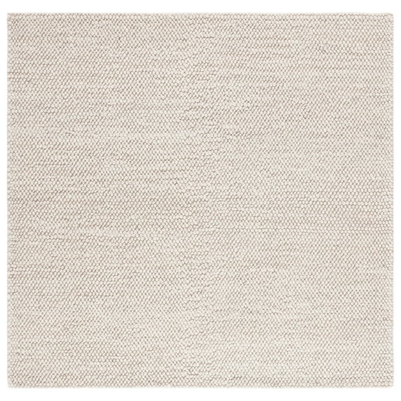 SAFAVIEH Natura Willoughby Distressed Area Rug, Grey/Ivory, 4' x 4' Square