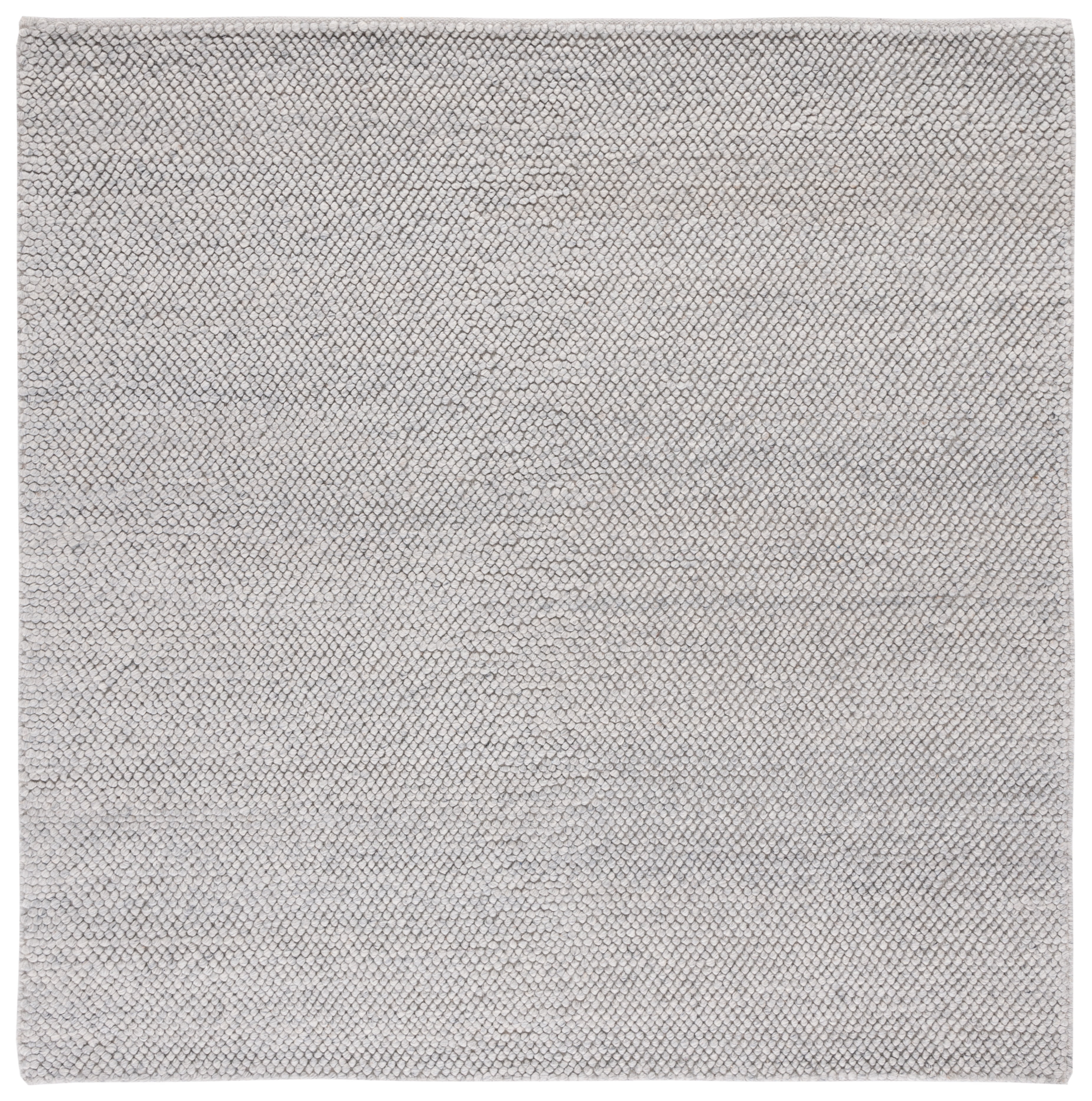 SAFAVIEH Natura Willoughby Distressed Area Rug, Silver, 4' x 4' Square