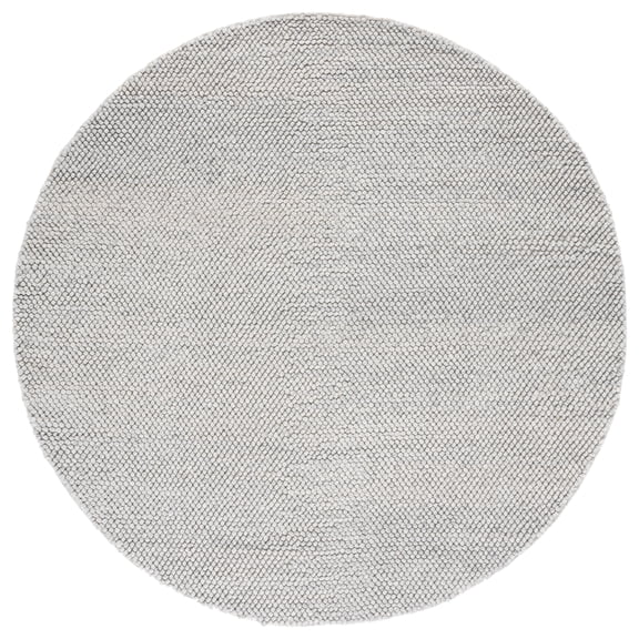 SAFAVIEH Natura Willoughby Distressed Area Rug, Silver, 6' x 6' Round