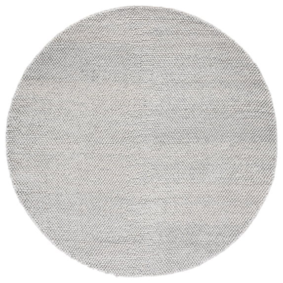 SAFAVIEH Natura Willoughby Distressed Area Rug, Silver, 6' x 6' Round