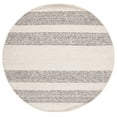 thumbnail image 1 of SAFAVIEH Natura Wilton Geometric Striped Area Rug, Ivory/Black, 6' x 6' Round, 1 of 8