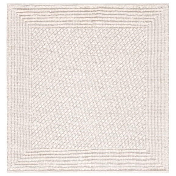 SAFAVIEH Natura Xanthia Solid Area Rug, Ivory, 10' x 10' Square