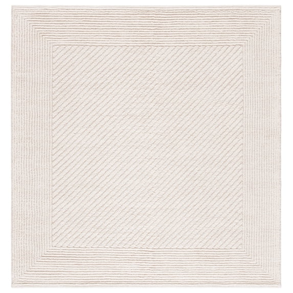 SAFAVIEH Natura Xanthia Solid Area Rug, Ivory, 12' x 12' Square
