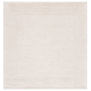 SAFAVIEH Natura Xanthia Solid Area Rug, Ivory, 4' x 4' Square