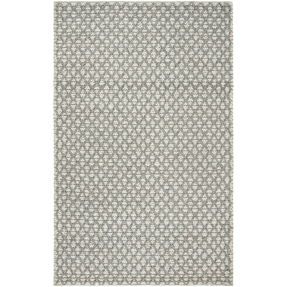 SAFAVIEH Natura Zharko Geometric Braided Area Rug, Grey/Beige, 6' x 6' Square