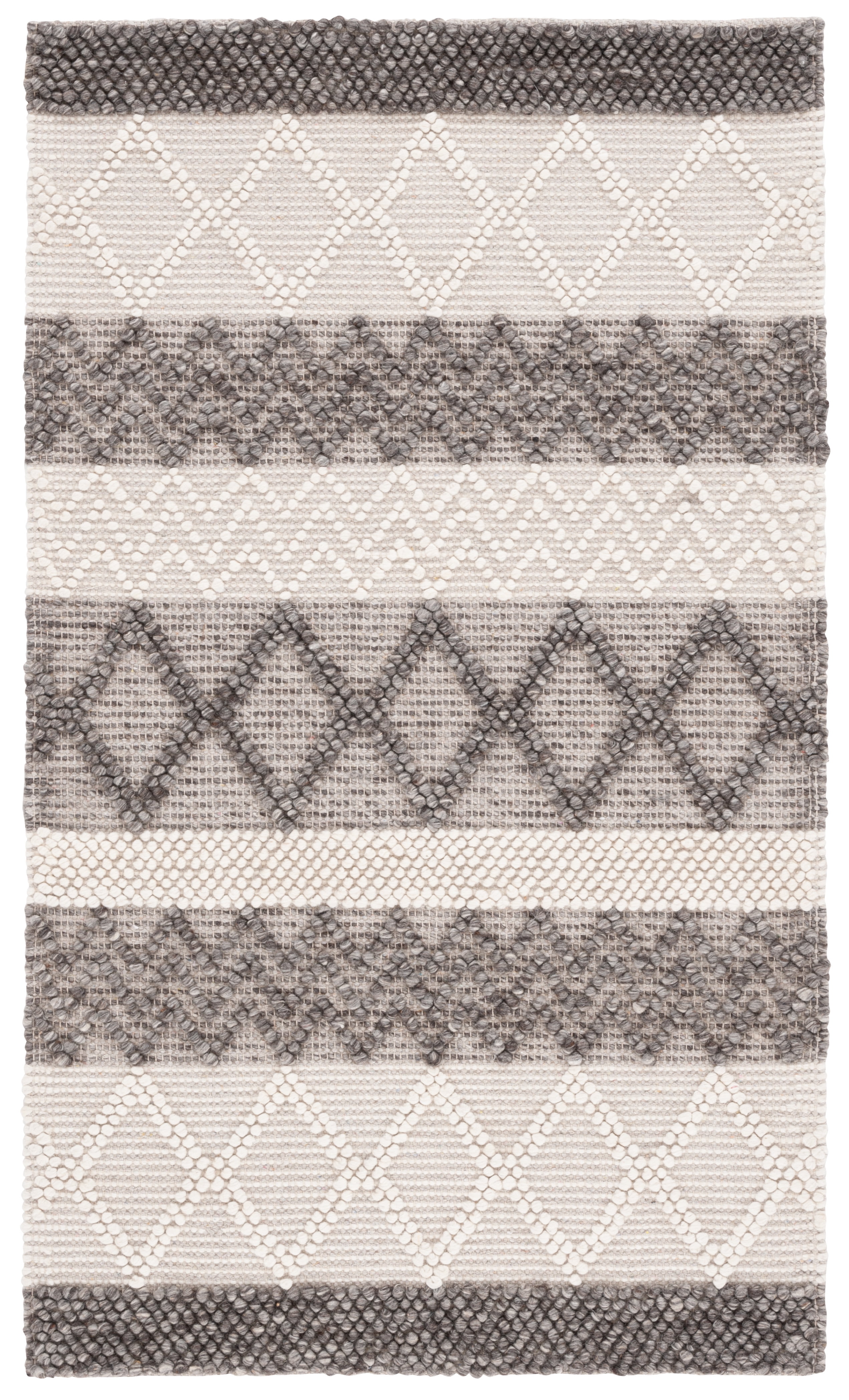 SAFAVIEH Natura Zola Southwestern Area Rug, Ivory/Grey, 3' x 5'