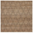 thumbnail image 1 of SAFAVIEH Natural Fiber Adams Geometric Area Rug, Natural/Black, 6' x 6' Square, 1 of 8