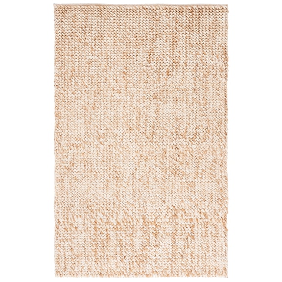 SAFAVIEH Natural Fiber Alayna Solid Area Rug, Natural/Bleach, 5' x 8'