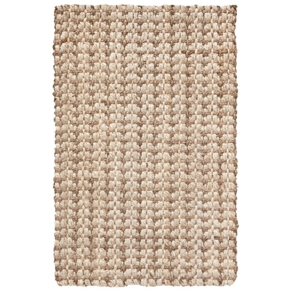 SAFAVIEH Natural Fiber Aletha Solid Area Rug, Ivory/Light Brown, 2'3" x 4'