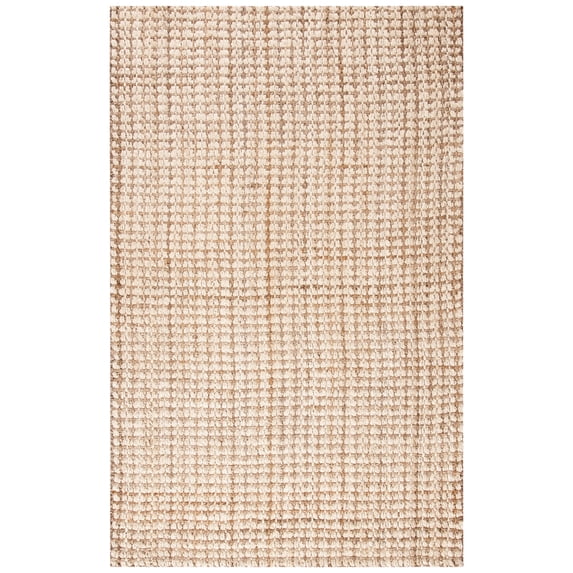 SAFAVIEH Natural Fiber Aletha Solid Area Rug, Ivory/Natural, 10' x 14'