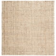 thumbnail image 1 of SAFAVIEH Natural Fiber Aletha Solid Area Rug, Ivory/Natural, 5' x 5' Square, 1 of 7