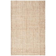 SAFAVIEH Natural Fiber Aletha Solid Jute Area Rug, Ivory/Natural, 4' x 6'