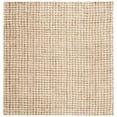 thumbnail image 1 of SAFAVIEH Natural Fiber Aletha Solid Jute Area Rug, Ivory/Natural, 7' x 7' Square, 1 of 8