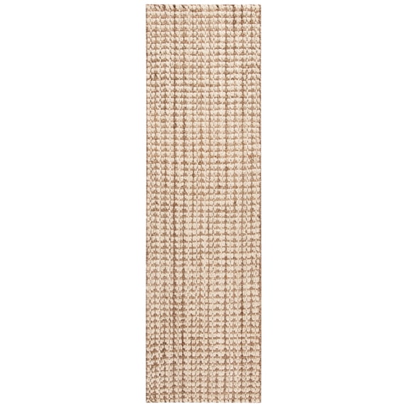 SAFAVIEH Natural Fiber Aletha Solid Jute Runner Rug, Ivory/Natural, 2'3" x 8'