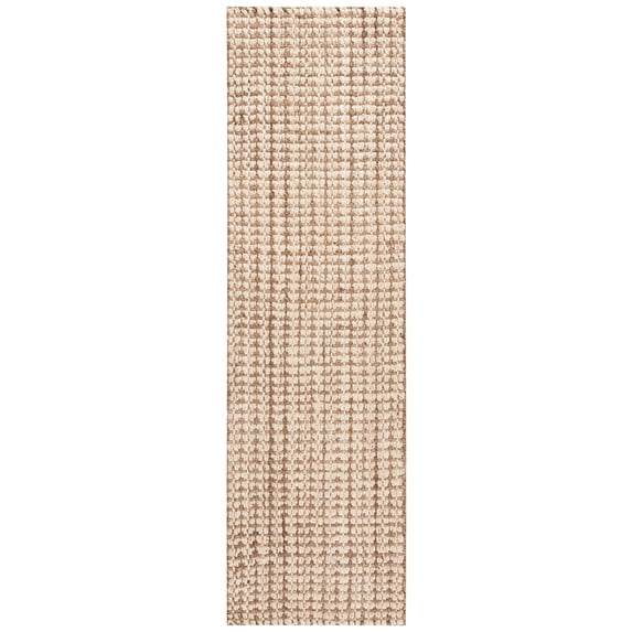 SAFAVIEH Natural Fiber Aletha Solid Runner Rug, Ivory/Natural, 2'3" x 12'