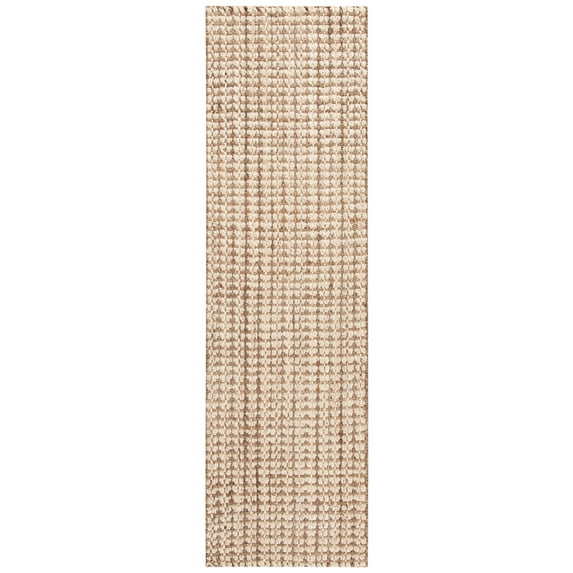 SAFAVIEH Natural Fiber Aletha Solid Runner Rug, Ivory/Natural, 2'3" x 6'