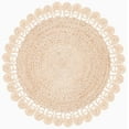 thumbnail image 1 of SAFAVIEH Natural Fiber Algernon Geometric Area Rug, Natural, 3' x 3' Round, 1 of 7