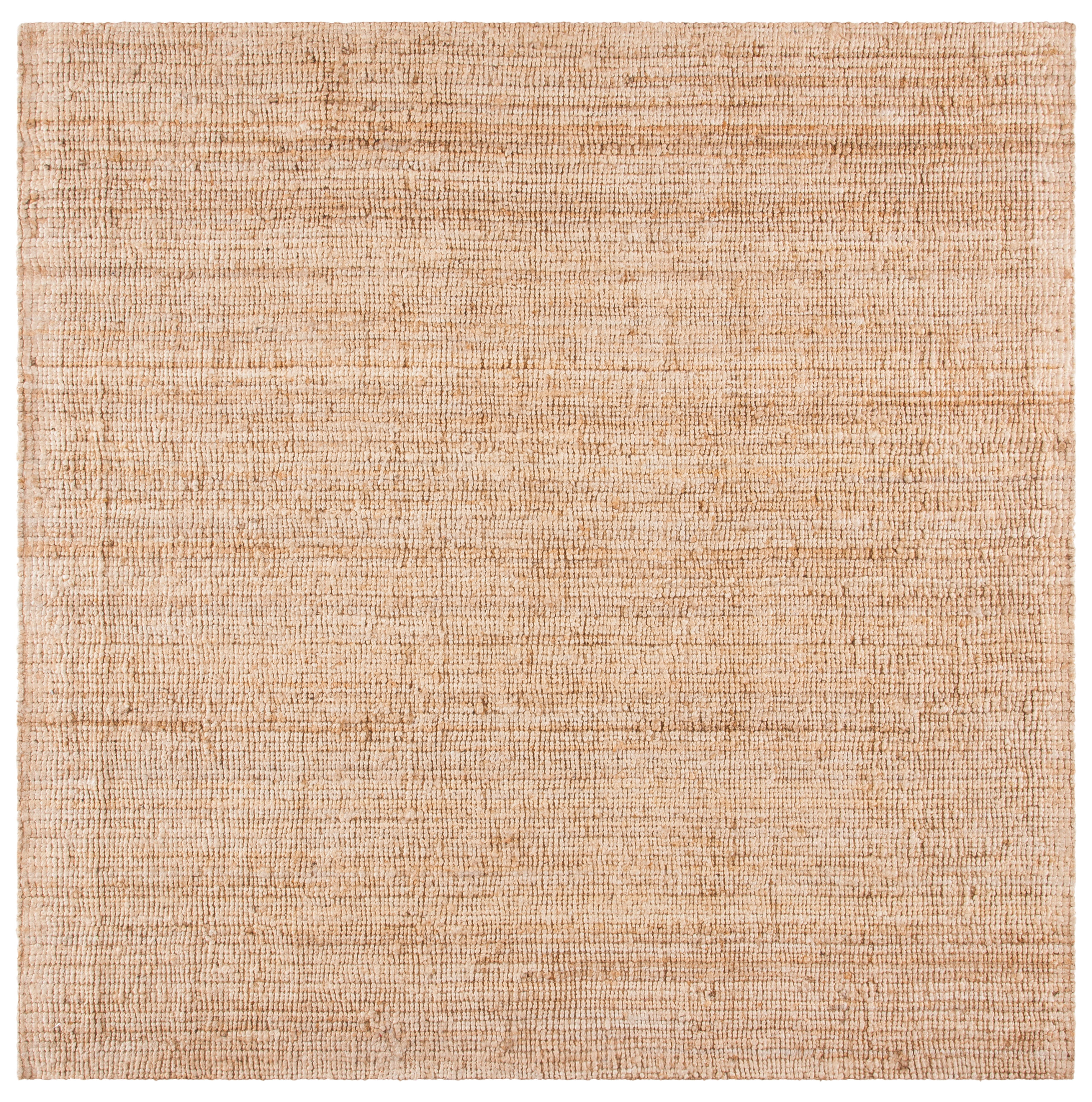 SAFAVIEH Natural Fiber Aliah Solid Area Rug, Beige, 7' x 7' Square ...