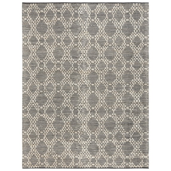 SAFAVIEH Natural Fiber Amadine Geometric Area Rug, Blush/Black, 8' x 10'