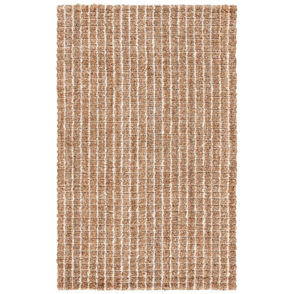 SAFAVIEH Natural Fiber Amina Striped Area Rug, Natural/Bleach, 8' x 10'