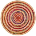 thumbnail image 1 of SAFAVIEH Natural Fiber Anderson Geometric Area Rug, Pink/Natural, 8' x 8' Round, 1 of 8