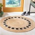 thumbnail image 1 of SAFAVIEH Natural Fiber Annandale Geometric Area Rug, Beige/Black, 3' x 3' Round, 1 of 6