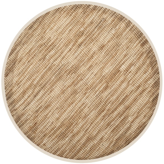 SAFAVIEH Natural Fiber Antoine Braided Jute Area Rug, Natural/Cream, 6' x 6' Round
