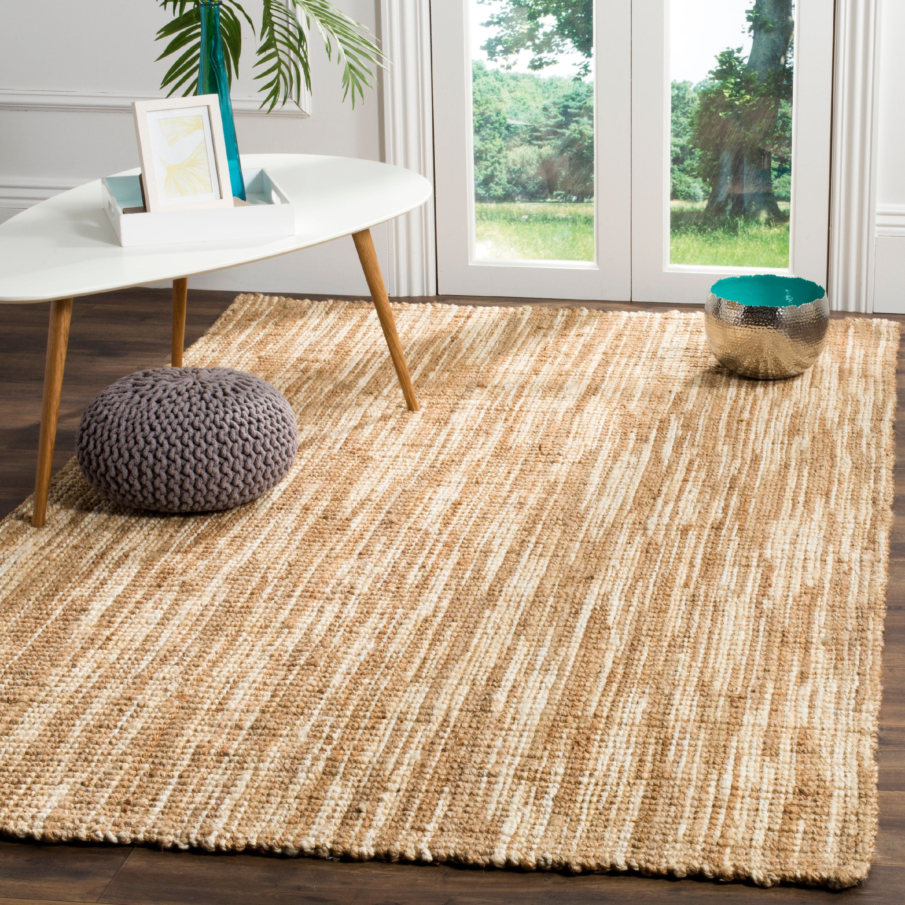 SAFAVIEH Natural Fiber Antoine Braided Jute Area Rug, Natural/Cream, 8' x 10'