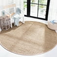 thumbnail image 1 of SAFAVIEH Natural Fiber Arbor Bordered Area Rug, Natural/Beige, 7' x 7' Round - Coastal Design, Natural & Beige, Seagrass, Ideal for Entryway, Kitchen, Living Room, Office, 1 of 13