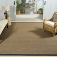 thumbnail image 1 of SAFAVIEH Natural Fiber Arbor Bordered Area Rug, Natural/Navy Blue, 9' x 12' - Large - Coastal Design, Natural & Navy Blue, Seagrass, Ideal for Entryway, Kitchen, Living Room, Office, 1 of 12