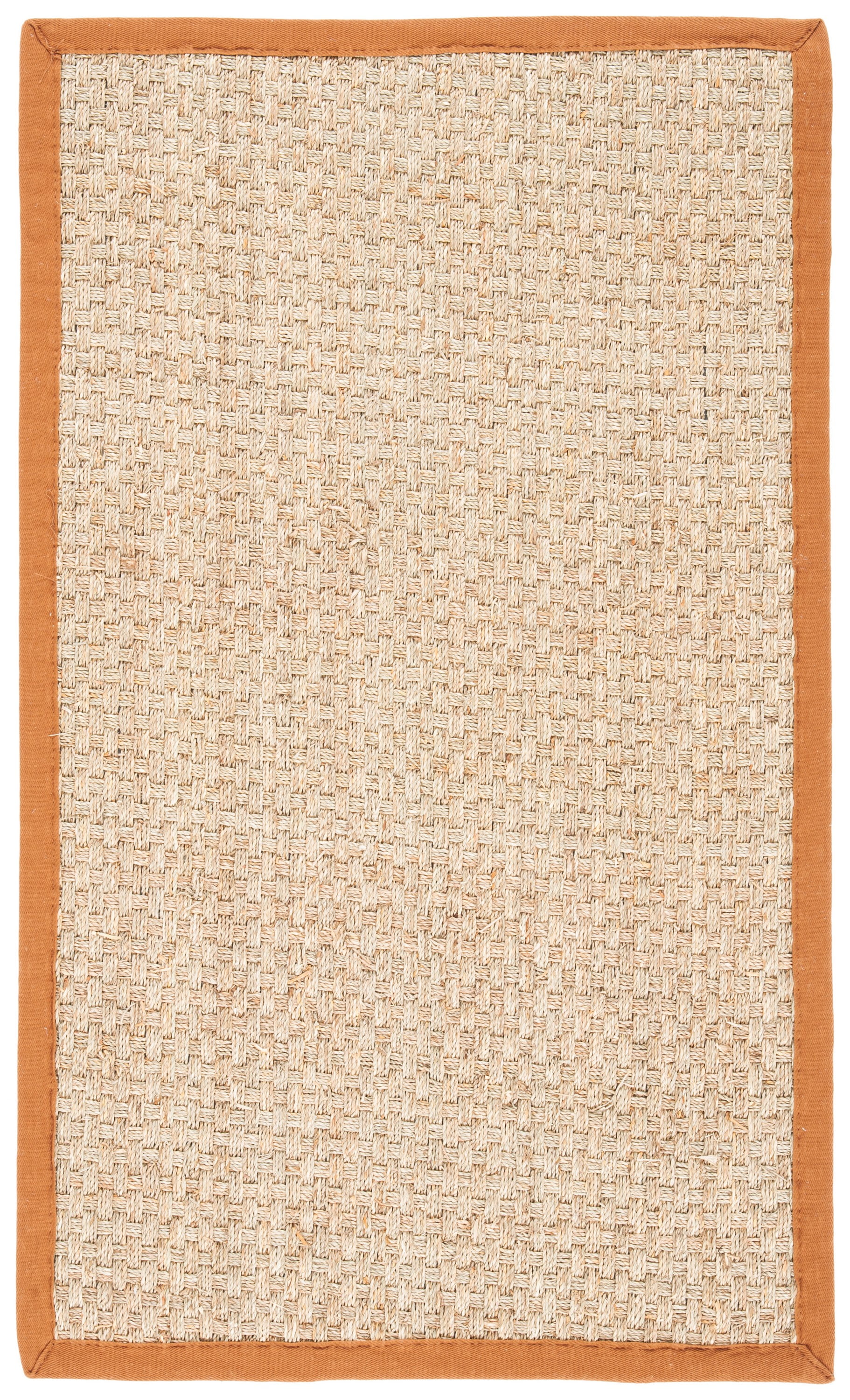SAFAVIEH Natural Fiber Arbor Border Area Rug, Natural/Brown, 3' x 5